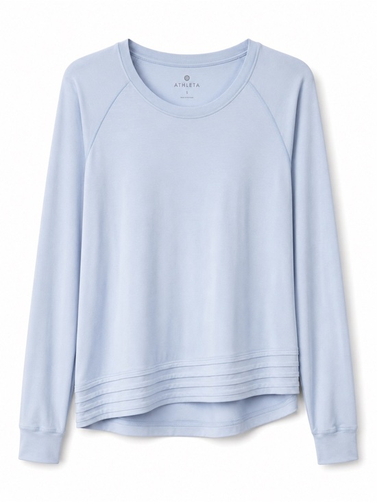 Athleta Tops - Athleta Light Blue Women's Long-Sleeve Crewneck Top